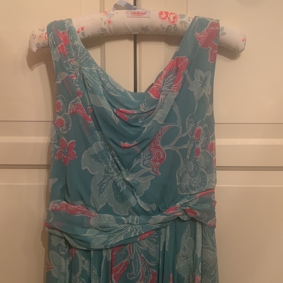 Lovely Anthropologie Odille dress in greens and pinks, size 4 - Picture 3 of 7